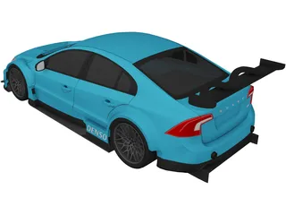 Volvo S60 STCC (2011) 3D Model