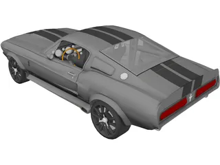 Ford Mustang Shelby GT500 Eleanor (1967) 3D Model