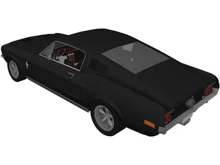 Ford Mustang Fastback Evolution 3D Model