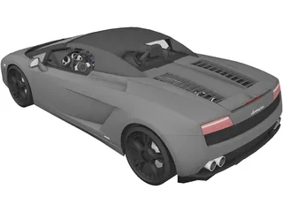 Lamborghini Gallardo LP560-4 Spyder (2009) 3D Model