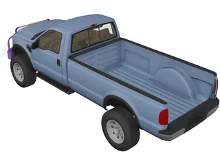 Ford F-250 Pickup 3D Model