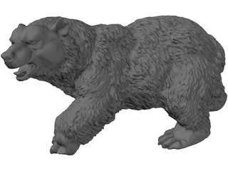 Bear Statue 3D Model