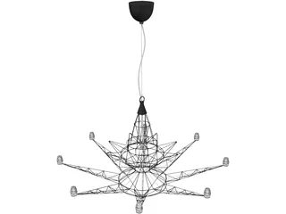 Lightweight Suspension Lamp 3D Model