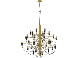 Flos 2097 Chandelier 3D Model