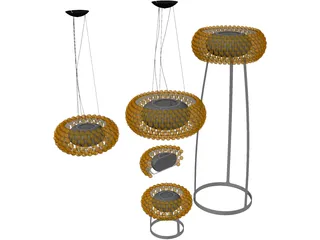 Caboche Floor Lamp 3D Model