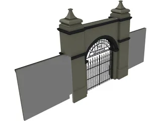 Stonehearst Asylum Gate 3D Model