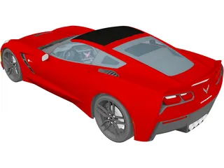 Chevrolet Corvette C7 Stingray (2014) 3D Model