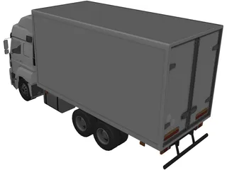 Mercedes-Benz Axor 3-Axle Cab 3D Model