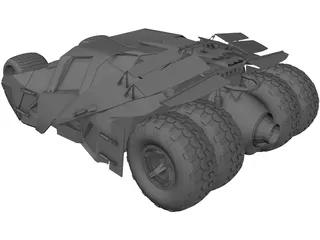 Batmobile Tumbler Car  3D Model