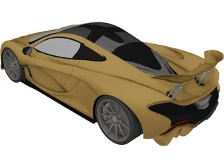 McLaren P1 (2014) 3D Model