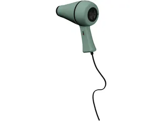 Hairdryer 3D Model