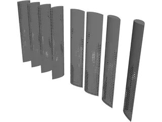 Illuminated Louvers 3D Model