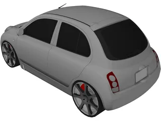 Nissan Micra [Tuned] 3D Model