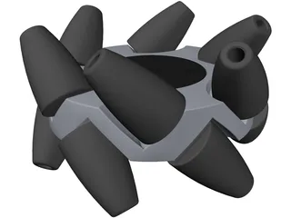 Mecanum Wheel 3D Model