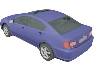 Mitsubishi Galant (2009) 3D Model