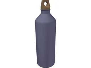 Aluminum Water Bottle 3D Model