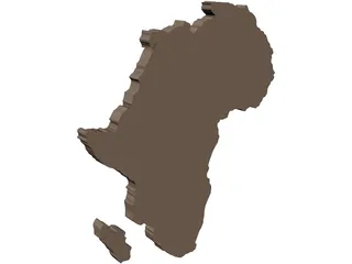 Africa Map 3D Model