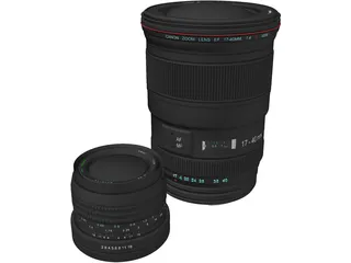 Canon Lenses 3D Model