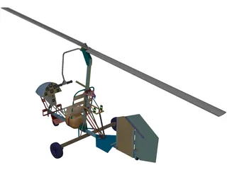 Bensen B-6 Gyrocopter 3D Model