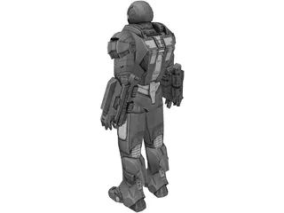 Iron Man War Machine 3D Model