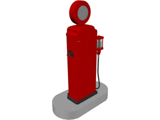 Gas Pump 3D Model