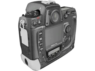 Nikon D2Xs 3D Model