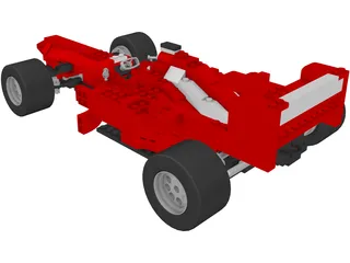 Lego F1 Car 3D Model