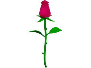 Rose Flower 3D Model