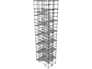 Scaffold Stairs 3D Model