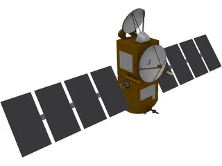 Jason-1 Satellite 3D Model