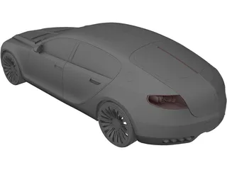 Bugatti 16C Galibier Concept (2009) 3D Model