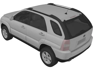 Kia Sportage (2009) 3D Model