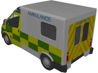 Ford Transit Ambulance 3D Model