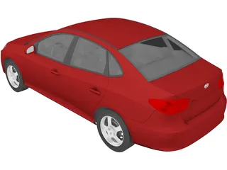 Hyundai Elantra (2008) 3D Model