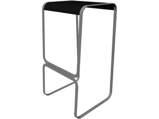 Bar Stool Continuum 3D Model