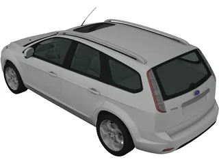 Ford Focus Station Wagon (2008) 3D Model