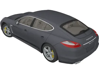 Porsche Panamera Turbo S (2012) 3D Model