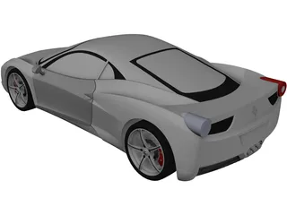 Ferrari 458 Italia 3D Model