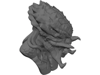 Predator Head 3D Model
