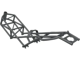 Ducati Monster M900 Frame 3D Model