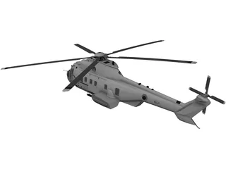 Eurocopter EC225 Super Puma 3D Model