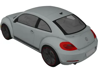 Volkswagen Beetle Turbo (2012) 3D Model