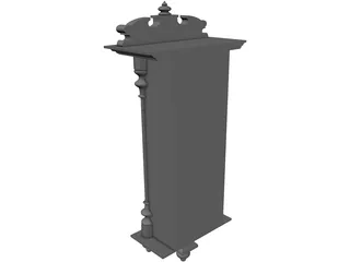 Pendulum Clock 3D Model