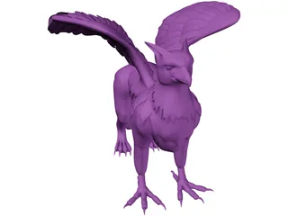 Griffin Statue 3D Model