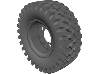 Offroad Tire 3D Model