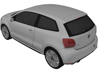 Volkswagen Polo GTi (2012) 3D Model