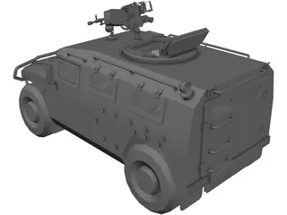 GAZ 2975 Tiger 3D Model