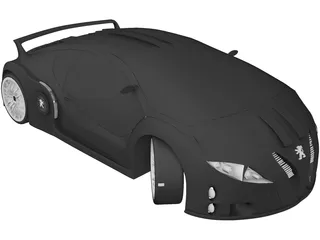 Peugeot Spectral Concept 3D Model
