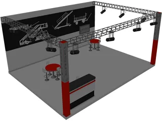 Exhibition Stand Ersel 3D Model