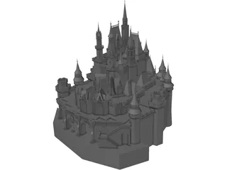 Disney Castle 3D Model